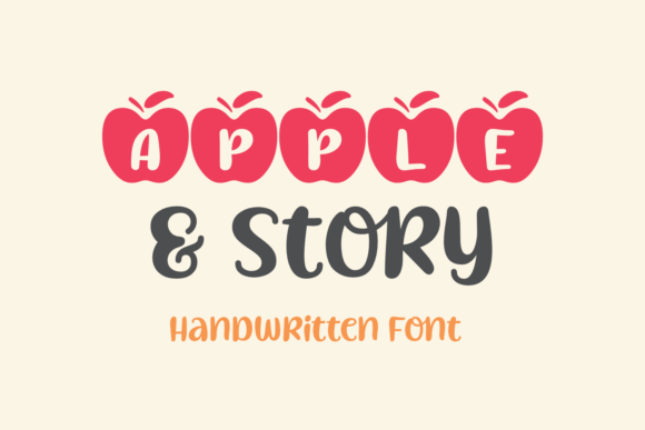 Apple Story Font: Bold Handwritten Style for Campaigns