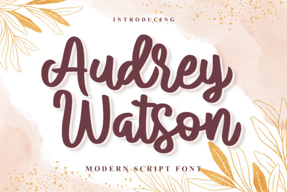 Audrey Watson Font: Elegant Script for Brand Identity