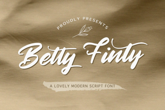 Betty Finty Font for Handmade Labels and Elegant Branding