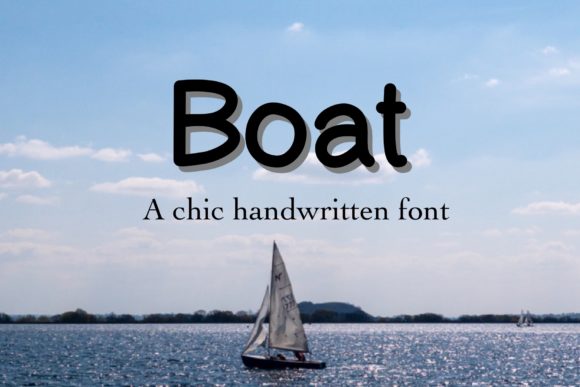 Boat Font: A Chic Script for Creative Design Projects