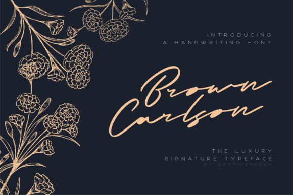 Brown Carlson Font: Elevate Digital Marketing Visuals