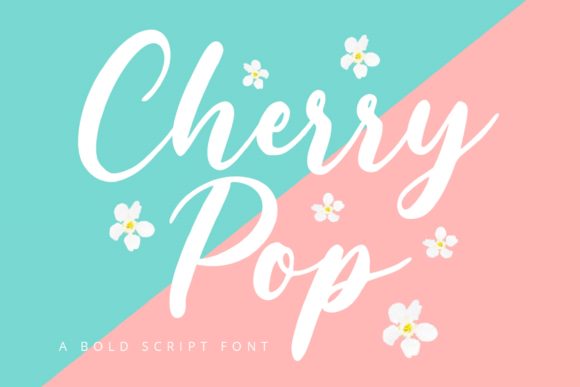 Cherry Pop Font: Elegant Script for Small Business Branding