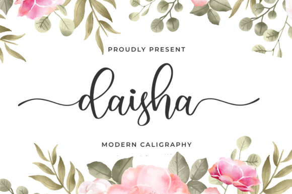 Daisha Font: Elevating Editorial Design with Flowing Script
