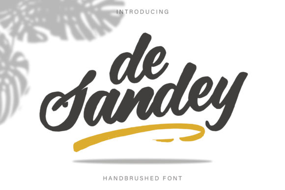 De Sandey Font: A Brush Script for Organic Branding