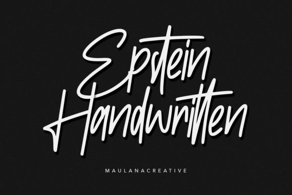 Epstein Font: Authentic Script for Campaign Visuals