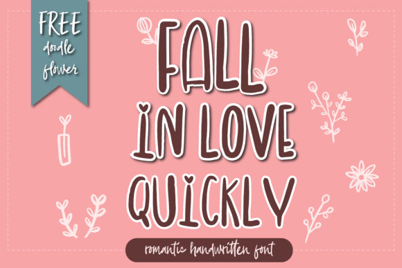 Fall in Love Quickly Font for Engaging Social Media Graphics
