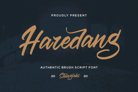 Haredang Font: Elegant Script Handwritten Typography for Editorial Design