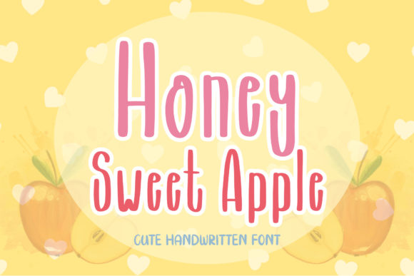 Honey Sweet Apple Font for Handmade Labels and Cards