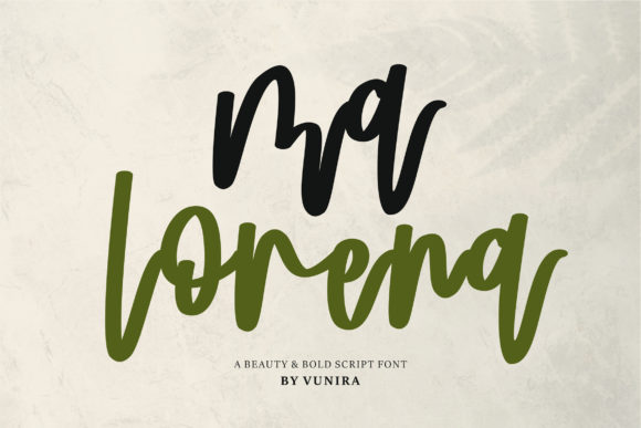 Ma Lorena Font: Elegant Script for Handmade Products
