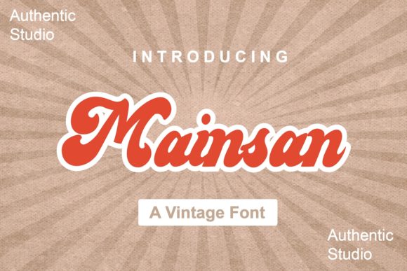 Mainsan Font: A Vintage Script for Small Business Branding