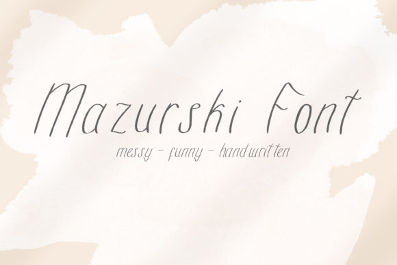 Mazurski Font: Friendly Handwritten Type for Small Business Branding