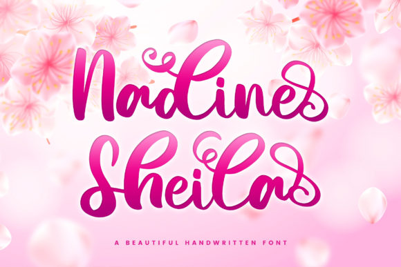 Nadine Sheila Font for Elegant Handmade Labels