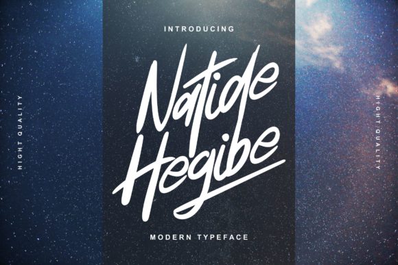 Natide Hegibe Font for Elegant Handmade Products