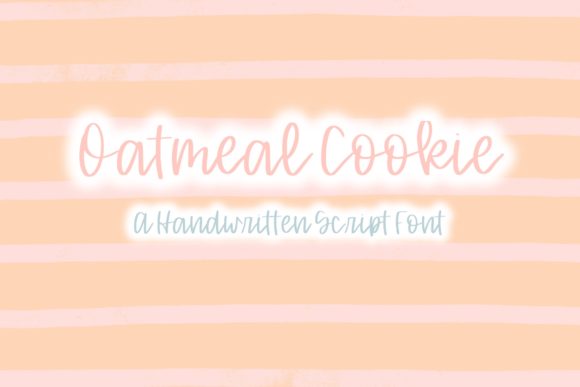 Oatmeal Cookie Font for Editorial Design and Blog Layouts