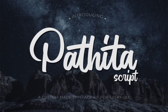 Pathita Font: Elegant Script for Handmade Products