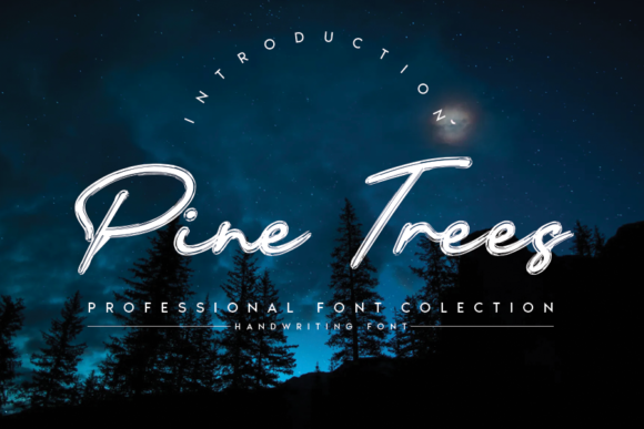 Pine Trees Font: Elegant Script for Editorial Design