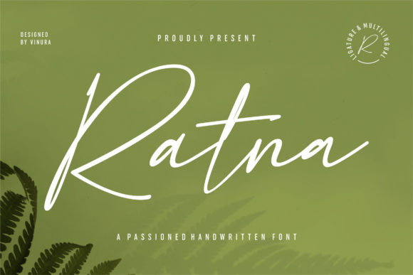 Ratna Font: Elegant Script Handwritten Design