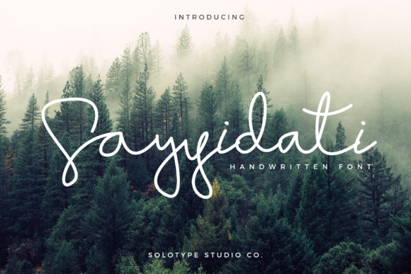 Sayyidati Font: Sweet Handwritten Style for Makers