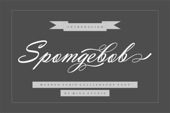 Spomgebob Font: Elegant Script for Web Design