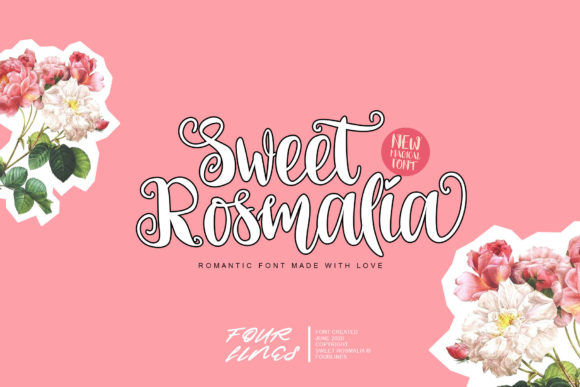 Sweet Rosmalia Font for Editorial Design and Branding