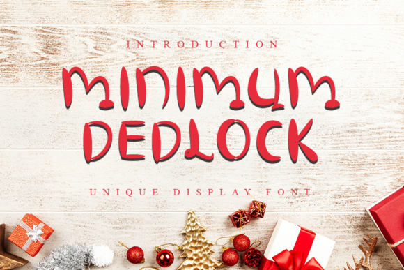 Testing Minimum Dedlock Font for Playful Brand Identity Design