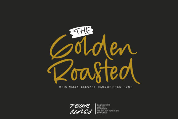 The Golden Roasted Font for Editorial Design