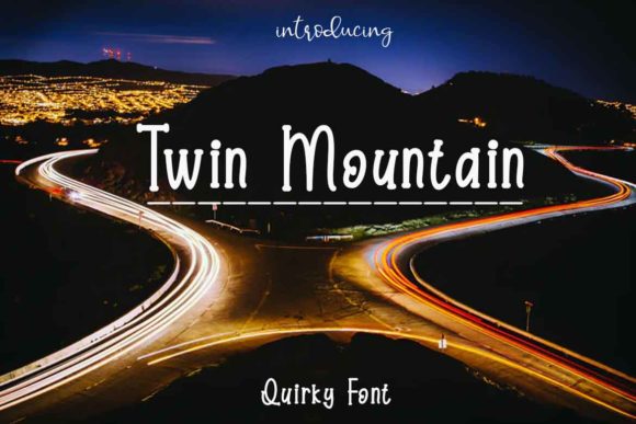 Twin Mountain Font: Authentic Handwritten Branding